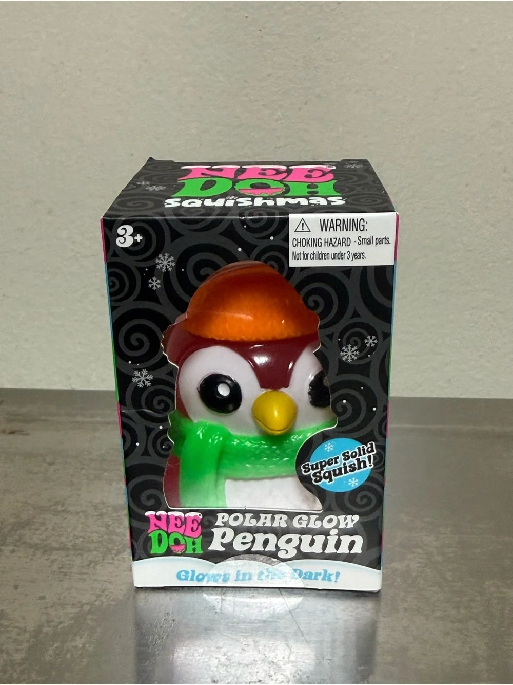 NEE DOH Polar Glow Penguin Squishy Toy - PINK